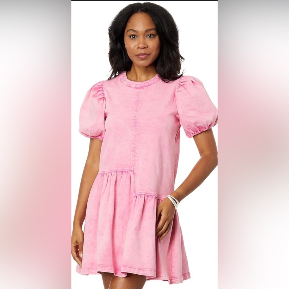 English Factory Denim Puff Sleeve Dress